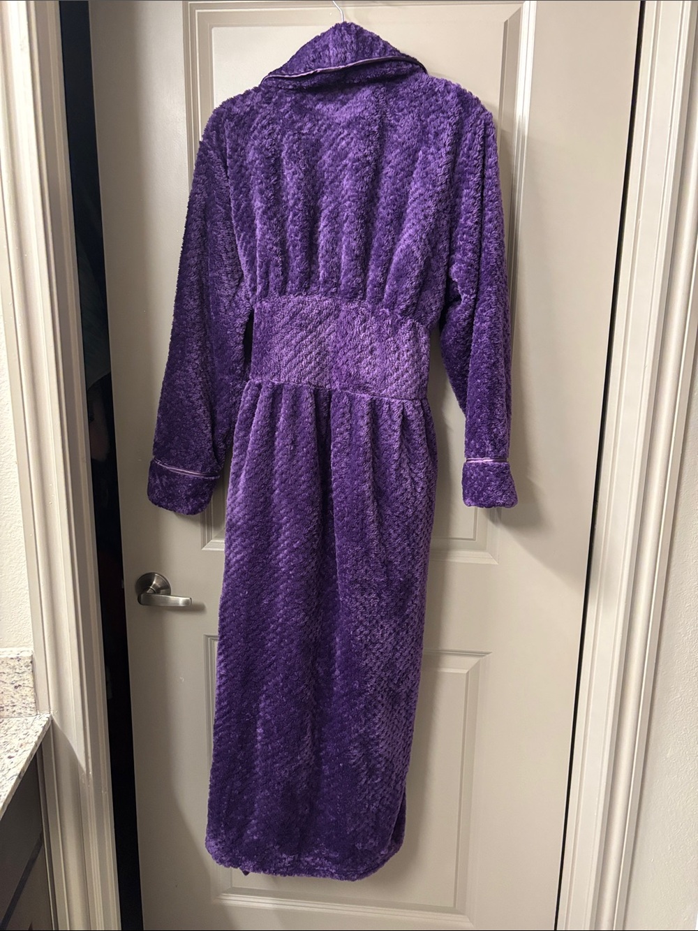 LOF Plush Soft Purple Robe with Hood - Picture 4 of 5